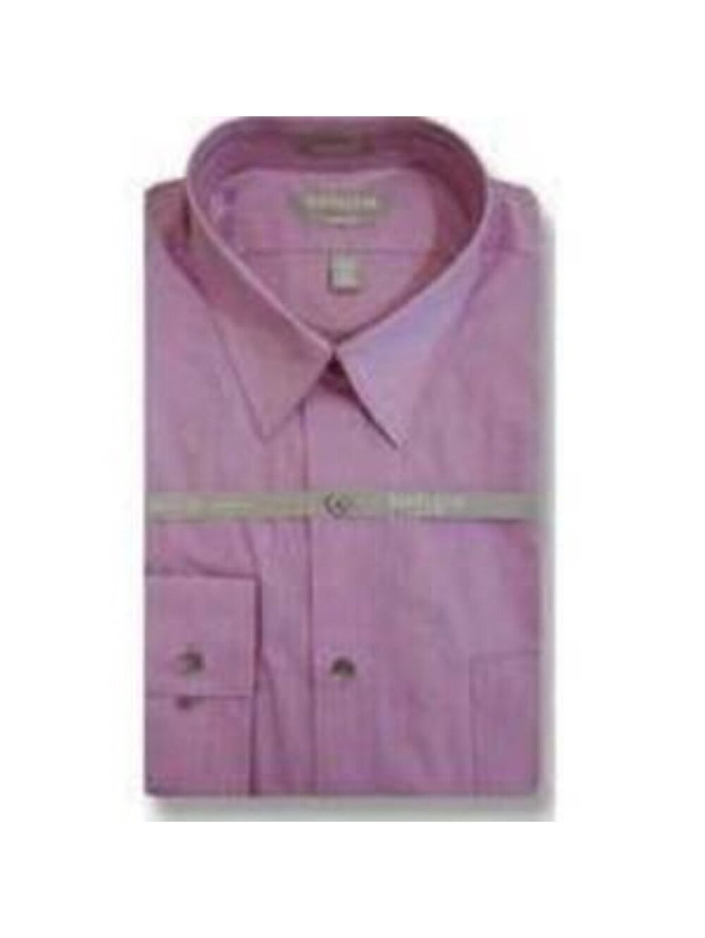 Van Heusen Dress Shirt 16 Mens Purple Long Sleeve 32/33 Fitted Chambray